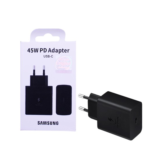 Adaptador Samsung EP-TA845NBEGEU Tipo-C Porta PD 45W Preto